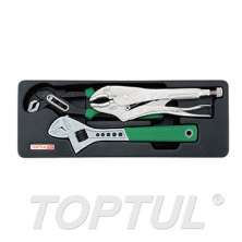 Adjustable Wrench & Pliers Set