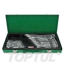 16PCS -METAL BOX -15 ํ Offset Hi-Performance Combination Wrench Set