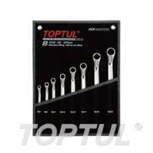 SIZE(mm) 8PCS -POUCH BAG(BLACK) -45 ํ Offset Double Ring Wrench Set