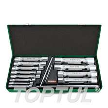 SIZE(mm) 15PCS -METAL BOX Double End Socket Wrench Set