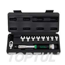 SIZE(mm) 10PCS -3/8" DR. Head-Interchangeable Spanner Torque Wrench Set 0