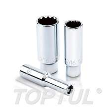 SIZE(inch) 1/4"-DR. 12PT Deep Sockets 0