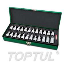 24PCS 1/2" DR. Bit Socket Set