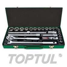 SIZE(mm) 25 PCS -1/2" DR. 6PT&12PT Socket Set (METRIC)