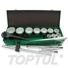 SIZE(mm) 14PCS -Professional Grade 1" DR. 6PT Socket Set (METRIC) 0