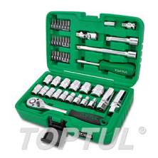 SIZE(mm) 45PCS -Professional Grade 3/8' DR. 6PT&12PT Flank Socket Set 0