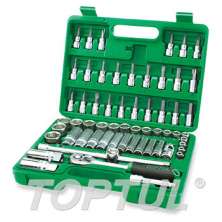 SIZE(mm) 60PCS -Professional Grade 3/8' DR. 6PT&12PT Flank Socket Set 0