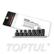 SIZE(E) 7PCS 1/2" DR. Star Impact Socket Rail Set  0