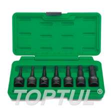 SIZE(mm) 7PCS -3/8" DR. Hex Bit Impact Socket Set 0