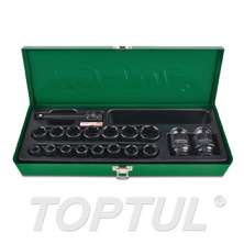 SIZE(mm) 18PCS -1/2" DR. 6PT Flank Impact Socket Set 0