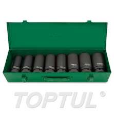 SIZE(mm) 8PCS -1" DR. 6PT Flank Deep Impact Socket Set