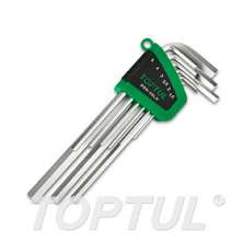 SIZE(mm) 9PCS -Long Type Hex Key Wrench Set