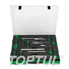 SIZE(mm) 9PCS -L-Type Two Way Ball Point & Hex Key Wrench Set