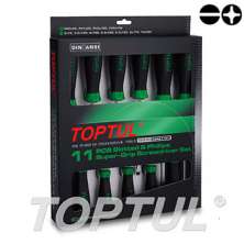 11PCS Slotted & Phillips Super-Grip Screwdriver Set 0