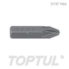 5/16" Hex Shank Pozi Insert Bits