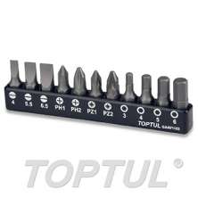 11PCS 1/4"(H) Screwdriver Bit Set