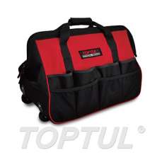 TOPTUL Tool Bag with Wheels and Telescoping Handle