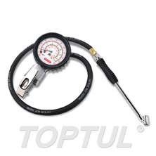 3-Function Tire Pressure Gauge W/ Dual Tire Chuck