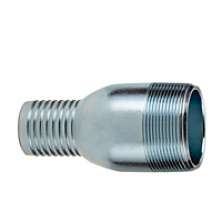 3/4 x 1 in. Size Jump Size Hose Nipple (Zinc Plated Steel) NPT Threads 0