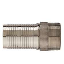 1 in. Size Interlocking Hose Nipple (316 Stainless), NPT Threads 0