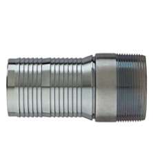 1 in. Size Interlocking Hose Nipple (Zinc Plated Steel), NPT Threads 0